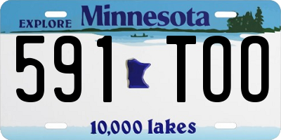 MN license plate 591TOO