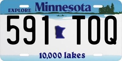 MN license plate 591TOQ