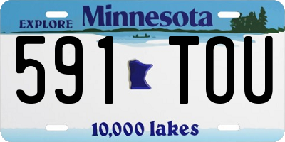 MN license plate 591TOU