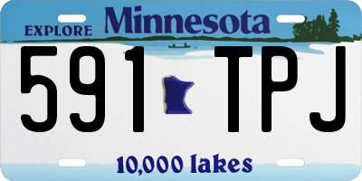 MN license plate 591TPJ