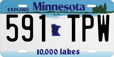 MN license plate 591TPW