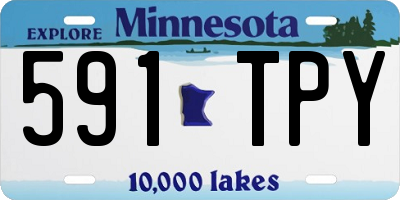MN license plate 591TPY