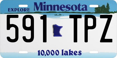 MN license plate 591TPZ