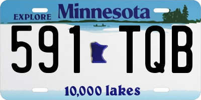 MN license plate 591TQB