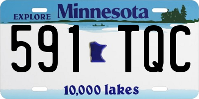 MN license plate 591TQC