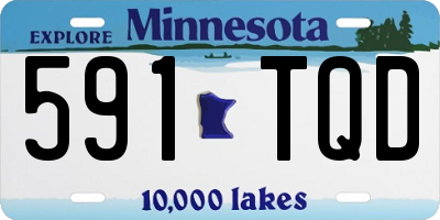 MN license plate 591TQD