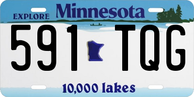 MN license plate 591TQG
