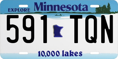 MN license plate 591TQN
