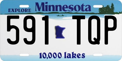 MN license plate 591TQP
