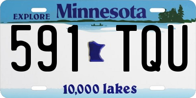 MN license plate 591TQU