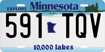 MN license plate 591TQV