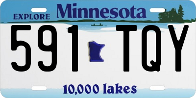 MN license plate 591TQY