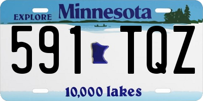 MN license plate 591TQZ
