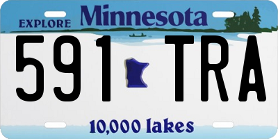 MN license plate 591TRA