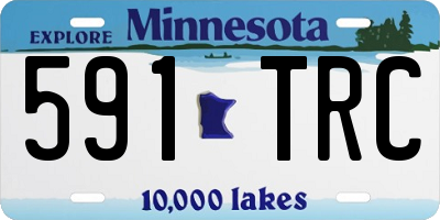 MN license plate 591TRC