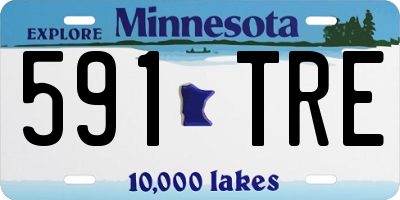 MN license plate 591TRE