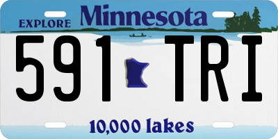 MN license plate 591TRI