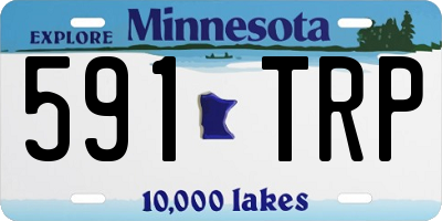 MN license plate 591TRP