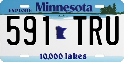 MN license plate 591TRU