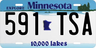 MN license plate 591TSA