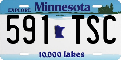 MN license plate 591TSC