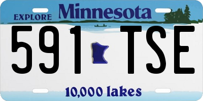 MN license plate 591TSE