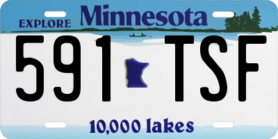 MN license plate 591TSF