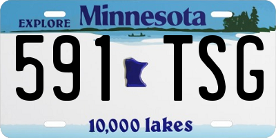 MN license plate 591TSG