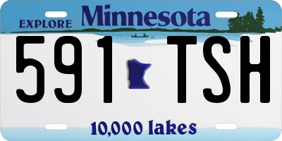 MN license plate 591TSH