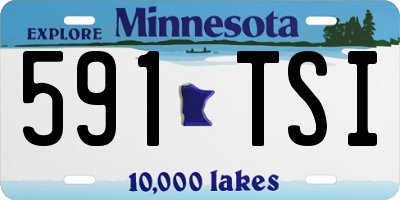 MN license plate 591TSI