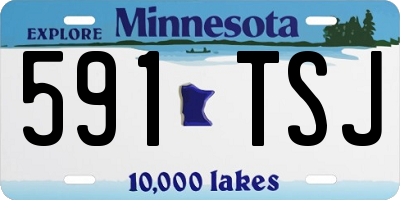 MN license plate 591TSJ