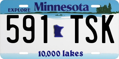 MN license plate 591TSK