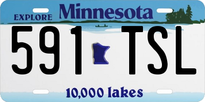 MN license plate 591TSL