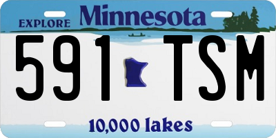 MN license plate 591TSM