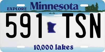 MN license plate 591TSN