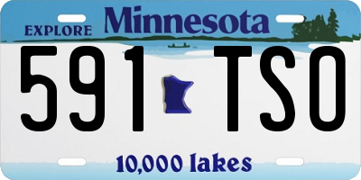MN license plate 591TSO
