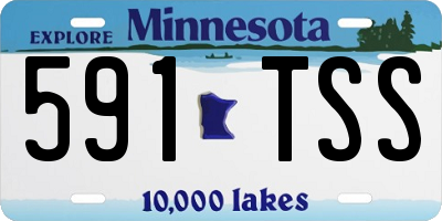 MN license plate 591TSS