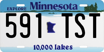 MN license plate 591TST