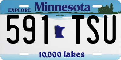 MN license plate 591TSU