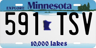 MN license plate 591TSV