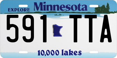 MN license plate 591TTA