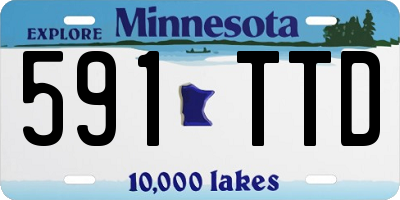 MN license plate 591TTD