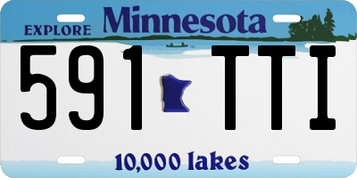 MN license plate 591TTI