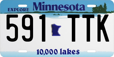 MN license plate 591TTK