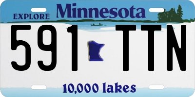MN license plate 591TTN