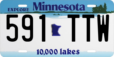 MN license plate 591TTW