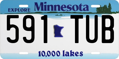 MN license plate 591TUB