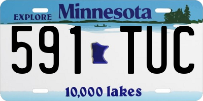 MN license plate 591TUC