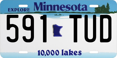 MN license plate 591TUD