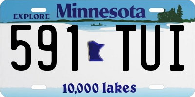 MN license plate 591TUI